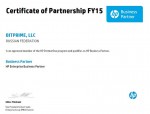 HP Certificate of Partnership FY15 BitPrime LLC
